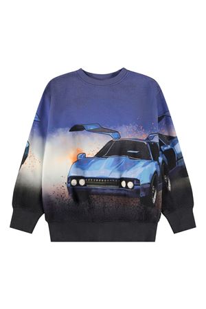 blue cotton sweatshirt MOLO KIDS | 1W25J2034991